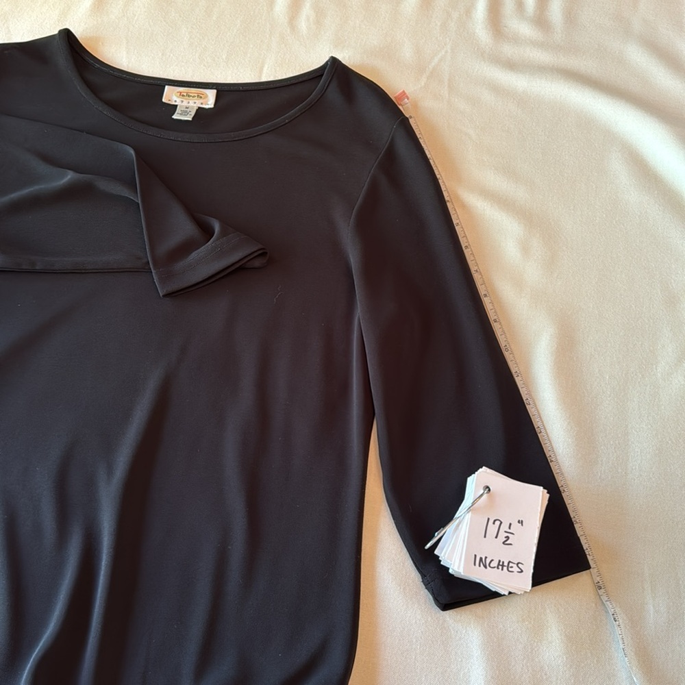 Talbots Basic Black Dress Petite Medium - Picture 10 of 10